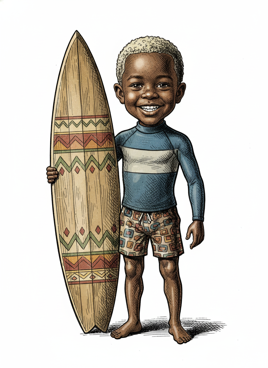 Wave Rider Anthony - Victorian Illustration