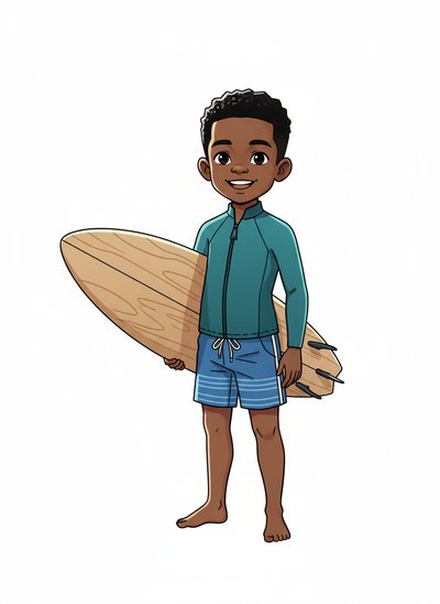 My Little Surf Star 🌊 - Minimalist