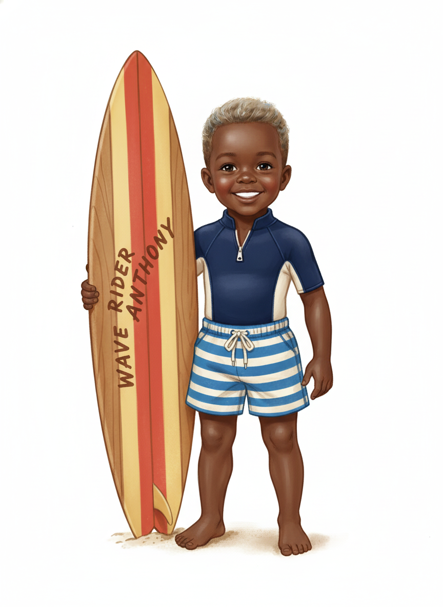 Wave Rider Anthony - Vintage Storybook
