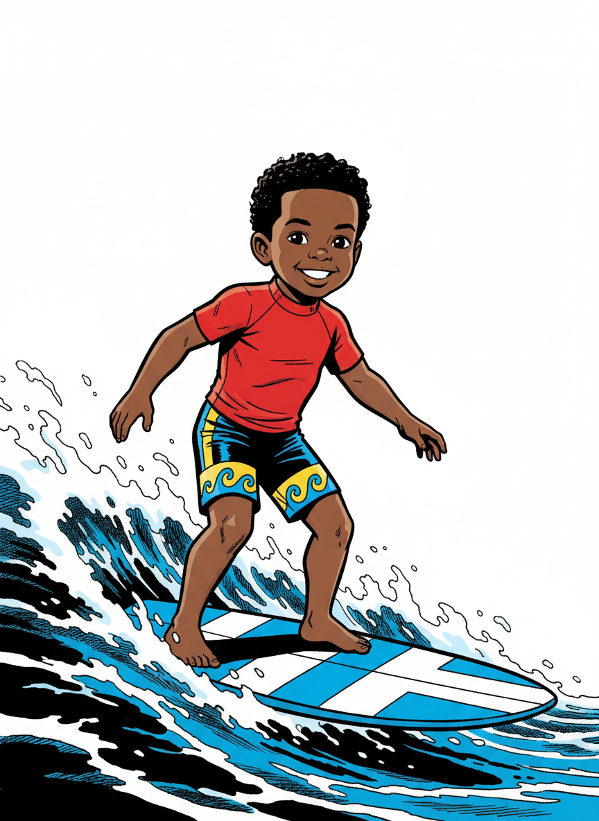 Surfer Anthony - Comic Book