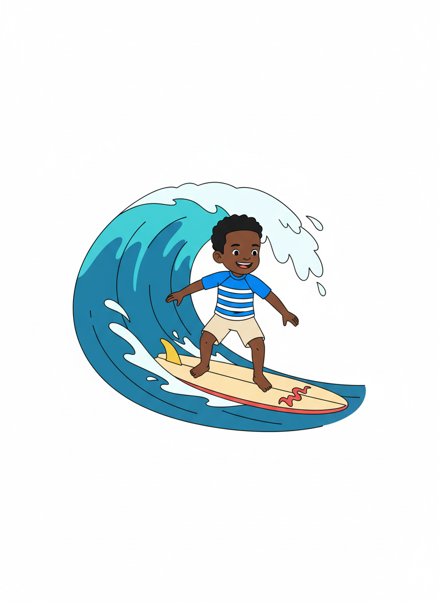 Surfer Anthony - Minimalist