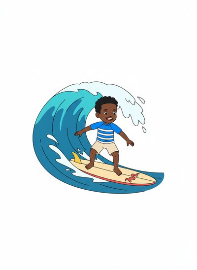 Anthony's Surfer Adventures 🌊 - Minimalist