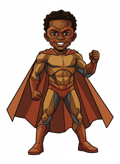 Anthony's Superhero Adventures 🌟 - Cubist Painting