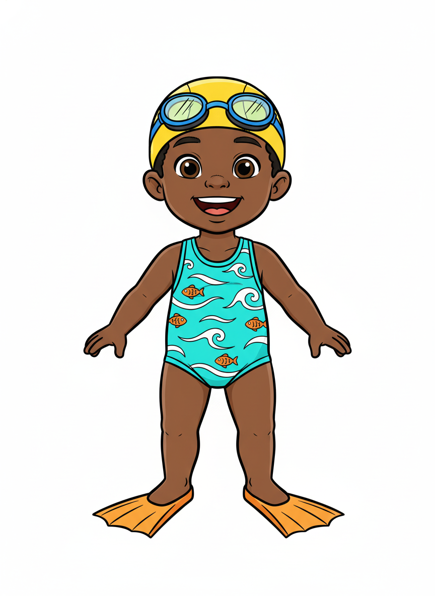 Anthony the Aqua Tot - Classic Coloring Book