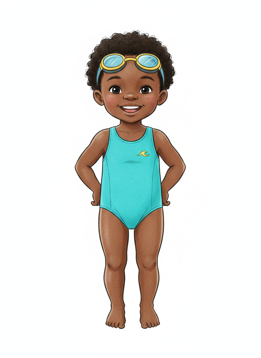 Anthony the Aqua Tot - Gentle Pencil