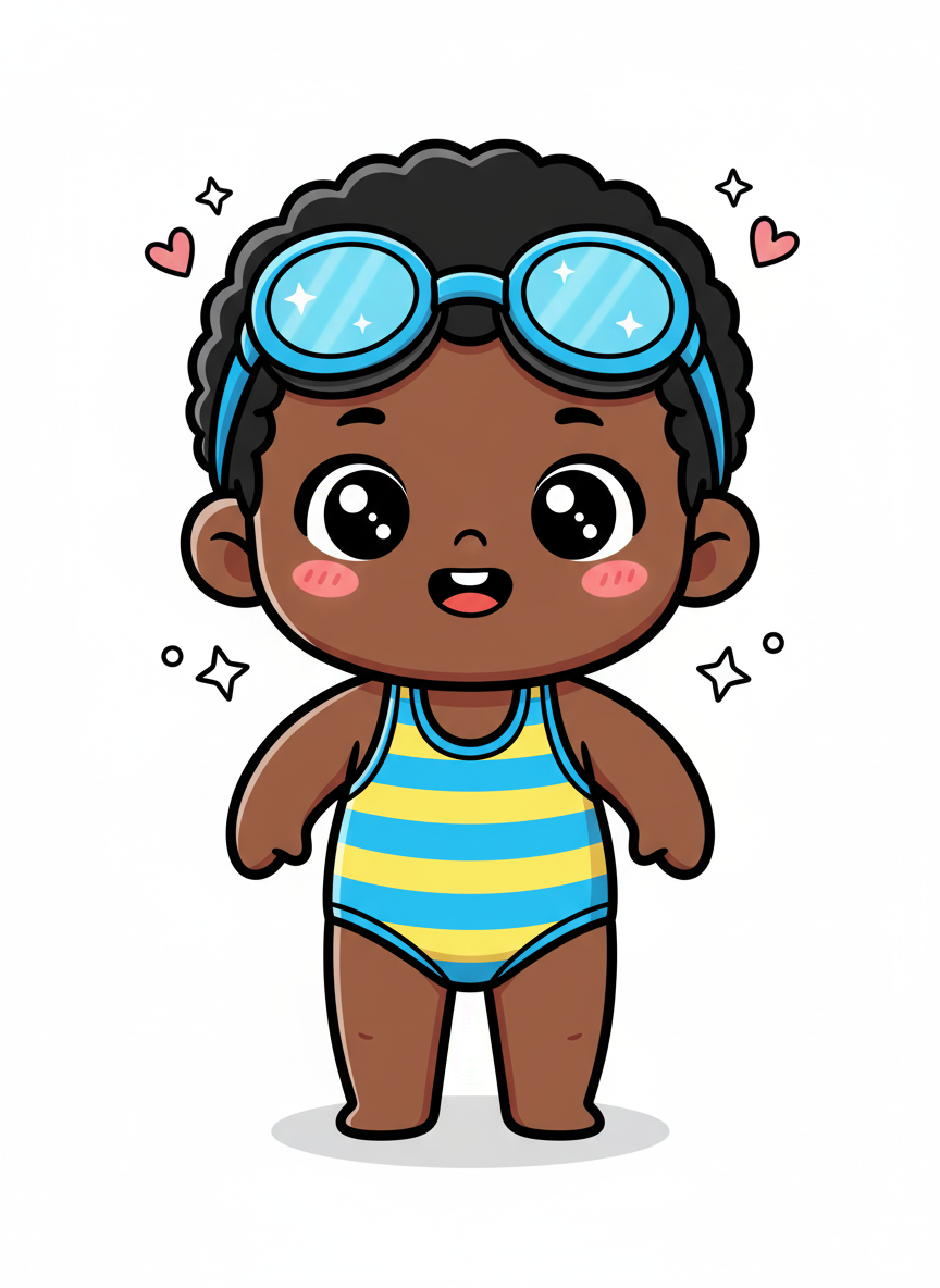 Anthony the Aqua Tot - Kawaii Cute