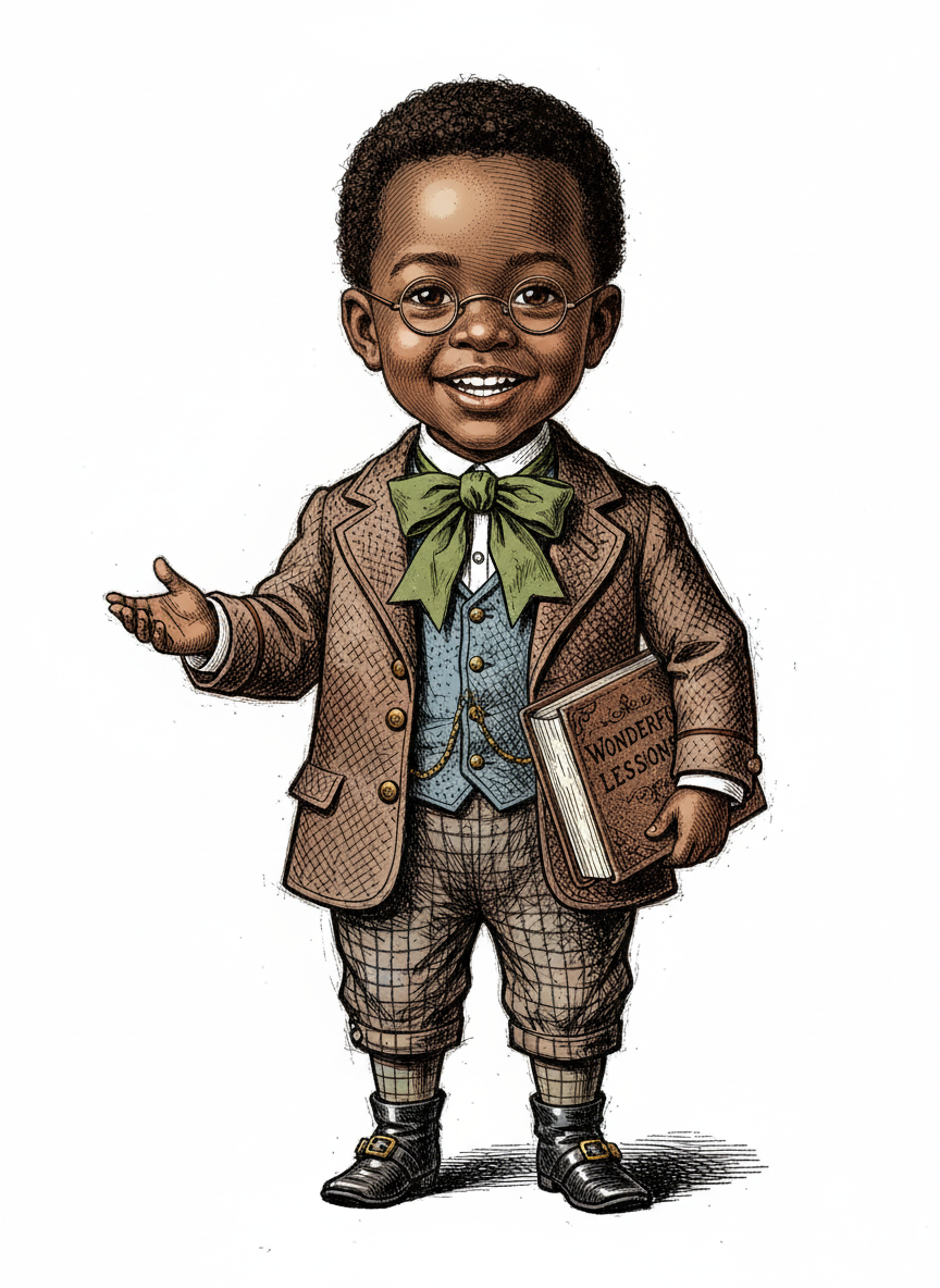 Anthony the Little Teacher - Victorian Illustration