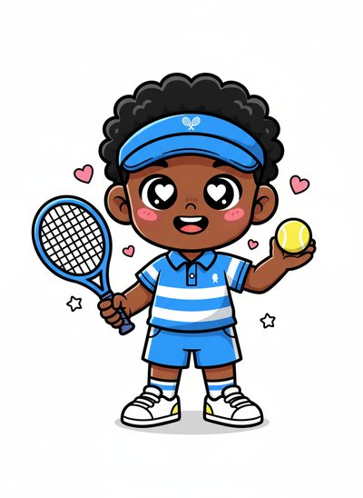 My Sweet Tennis Champ 🎾 - Kawaii Cute