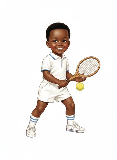 My Sweet Tennis Champ 🎾 - Vintage Storybook