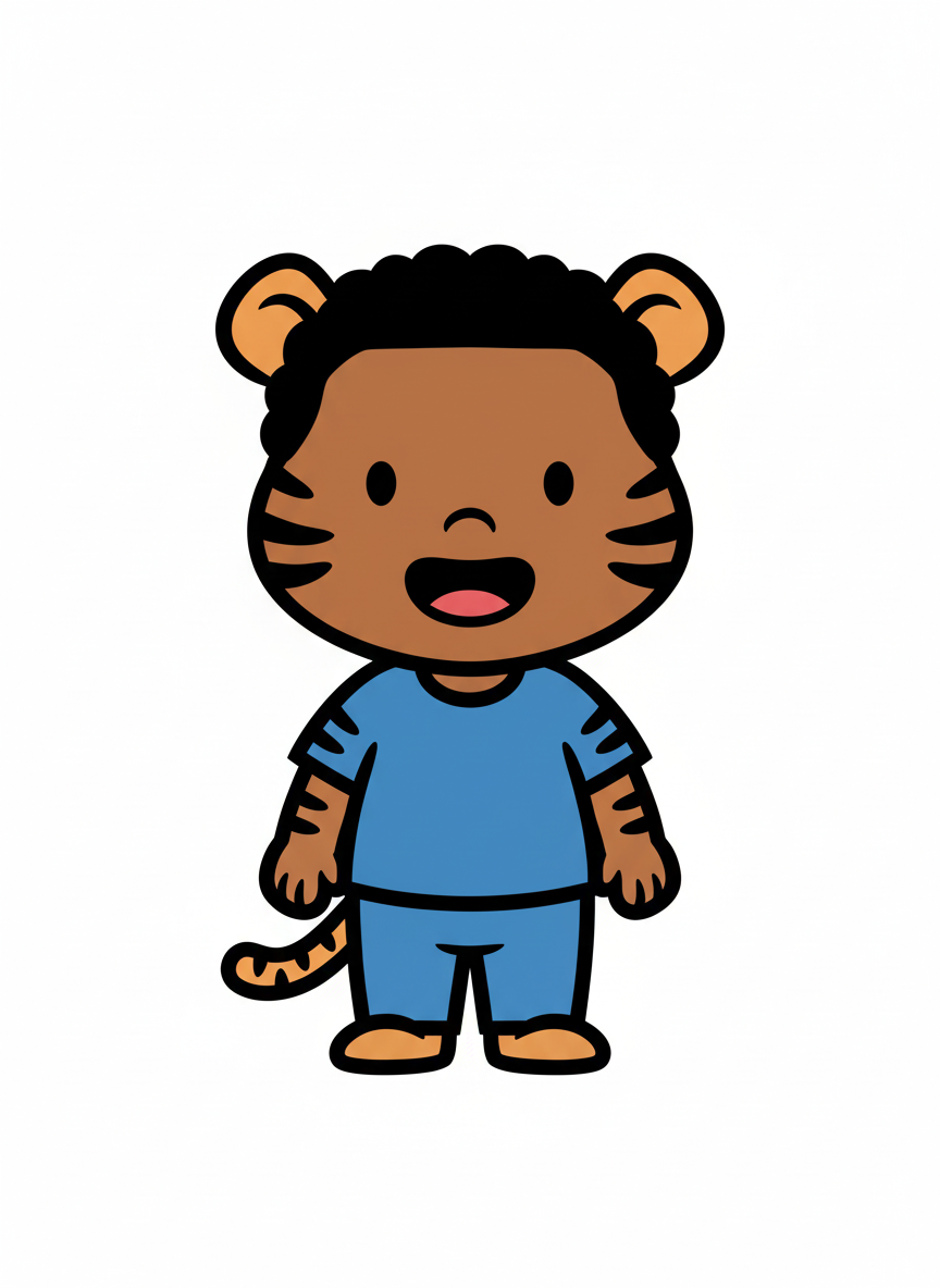 Anthony the Adorable Tiger - Preschool Simple