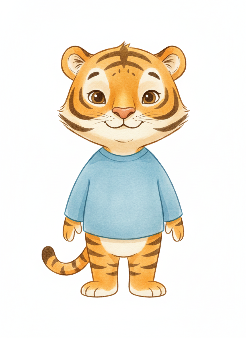 Anthony the Adorable Tiger - Gentle Pencil
