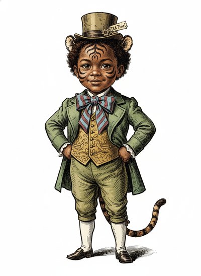 My Baby Tiger Adventure 🐯 - Victorian Illustration