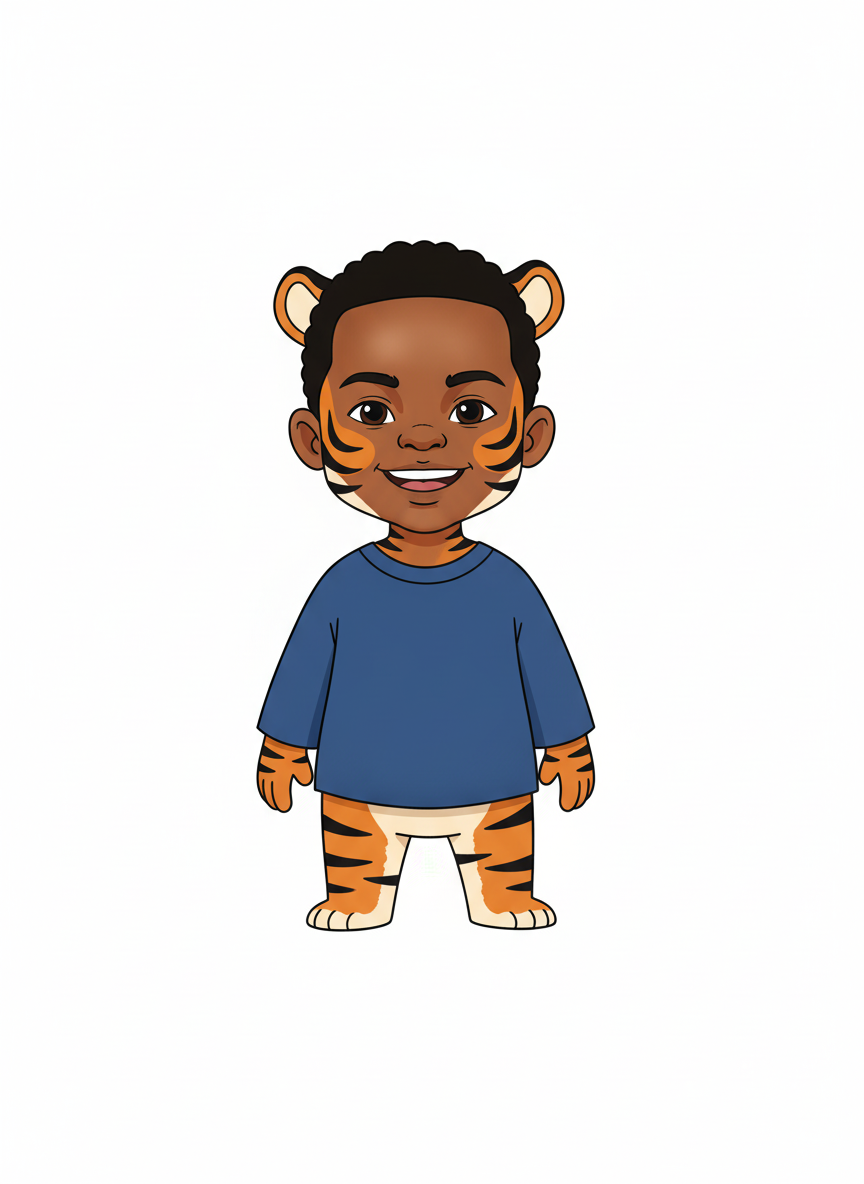 Anthony the Adorable Tiger - Minimalist