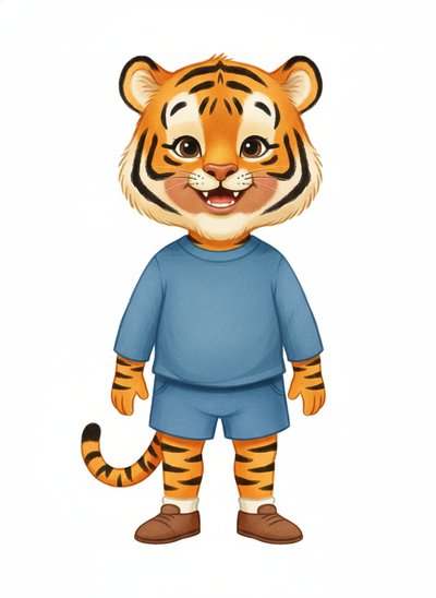 My Baby Tiger Adventure 🐯 - Vintage Storybook