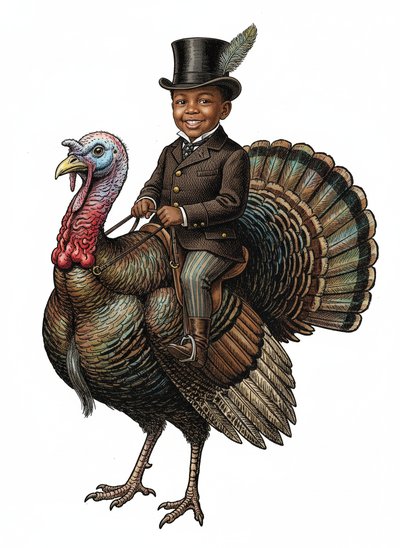 Anthony's Turkey Trot 🦃 - Victorian Illustration