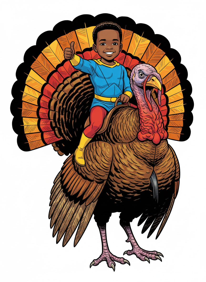 Anthony the Turkey Rider - Comic Book
