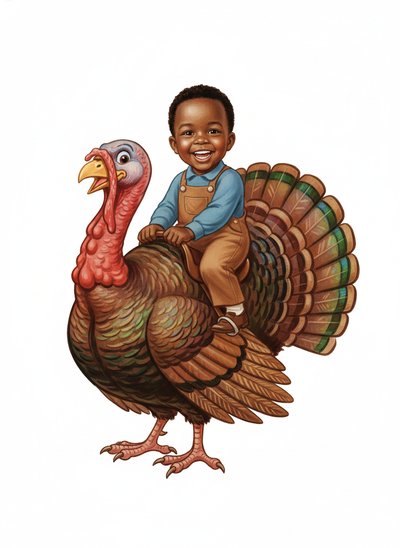 Anthony's Turkey Trot 🦃 - Vintage Storybook