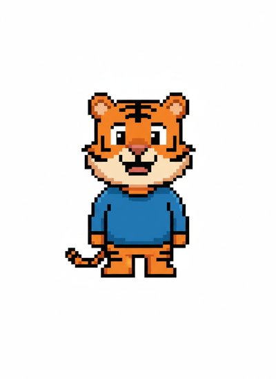My Baby Tiger Adventure 🐯 - Pixel Art