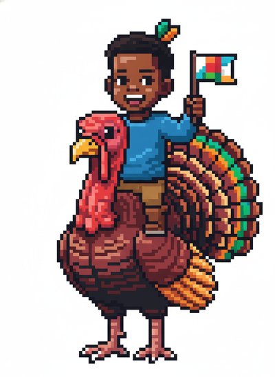Anthony's Turkey Trot 🦃 - Pixel Art