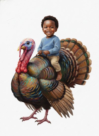 Anthony's Turkey Trot 🦃 - Impressionist Painting