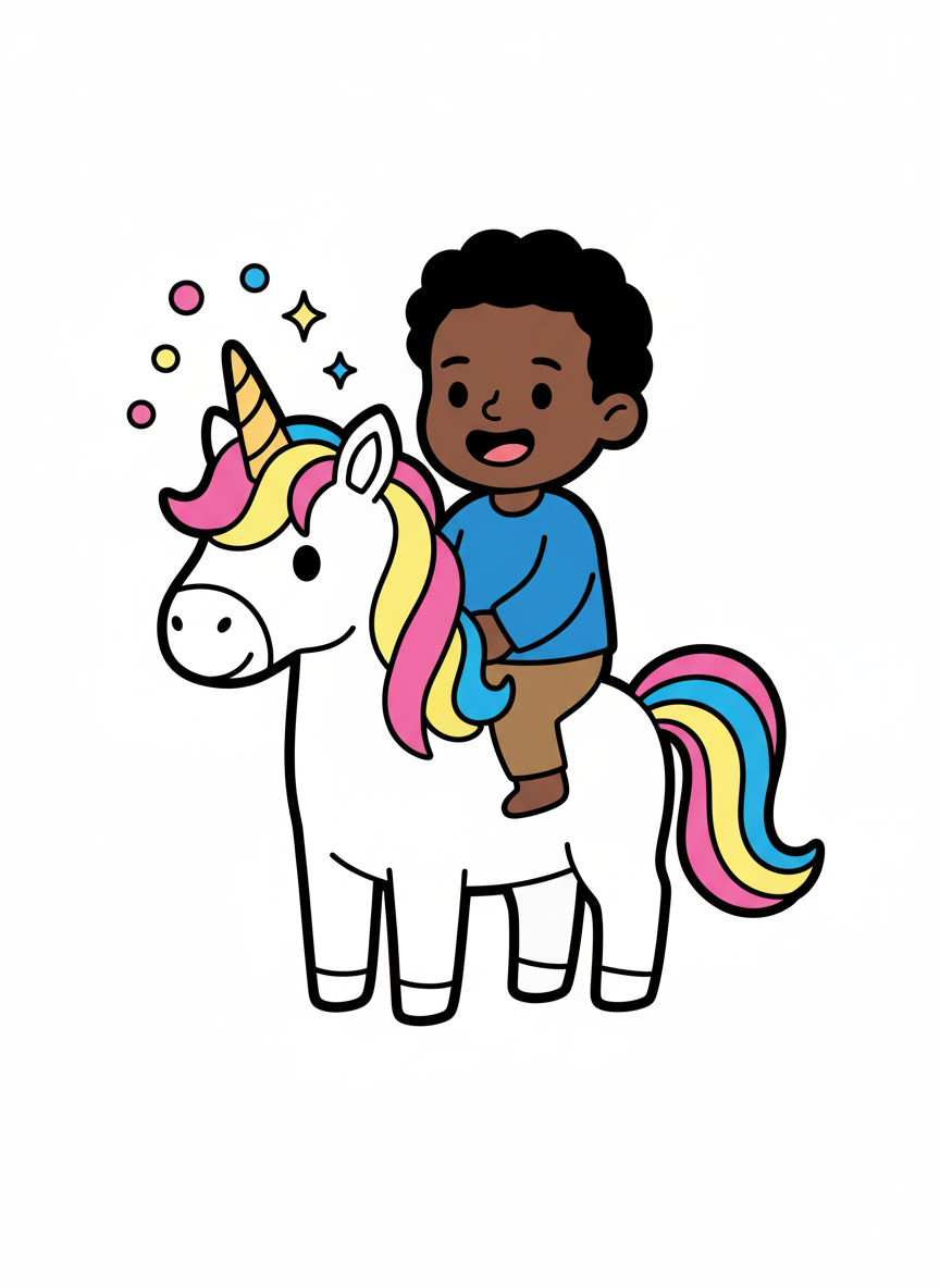 Anthony the Unicorn Rider - Preschool Simple