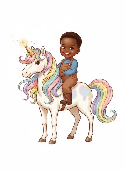 Anthony's Magical Unicorn Adventure 🌈 - Vintage Storybook