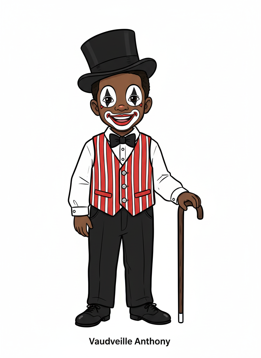 Vaudeville Anthony - Classic Coloring Book