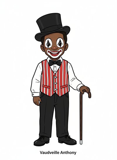Anthony's Vaudeville Dreams 🎩 - Classic Coloring Book