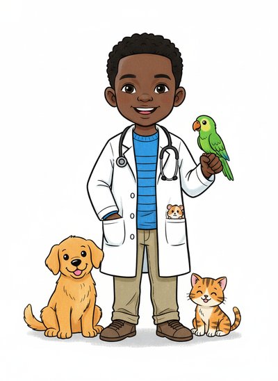 My Baby the Vet 🐾 - Classic Coloring Book