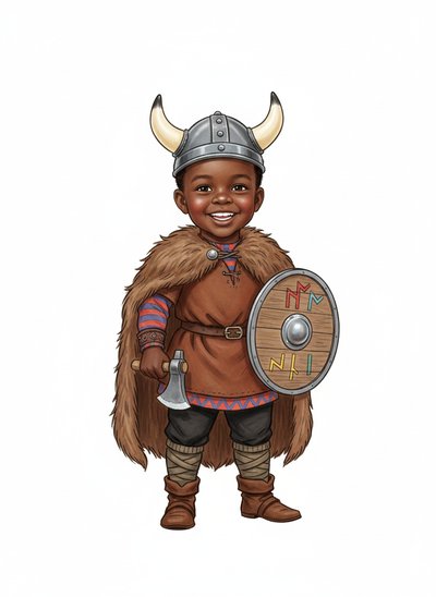 My Baby Viking Adventure 🛡️ - Vintage Storybook