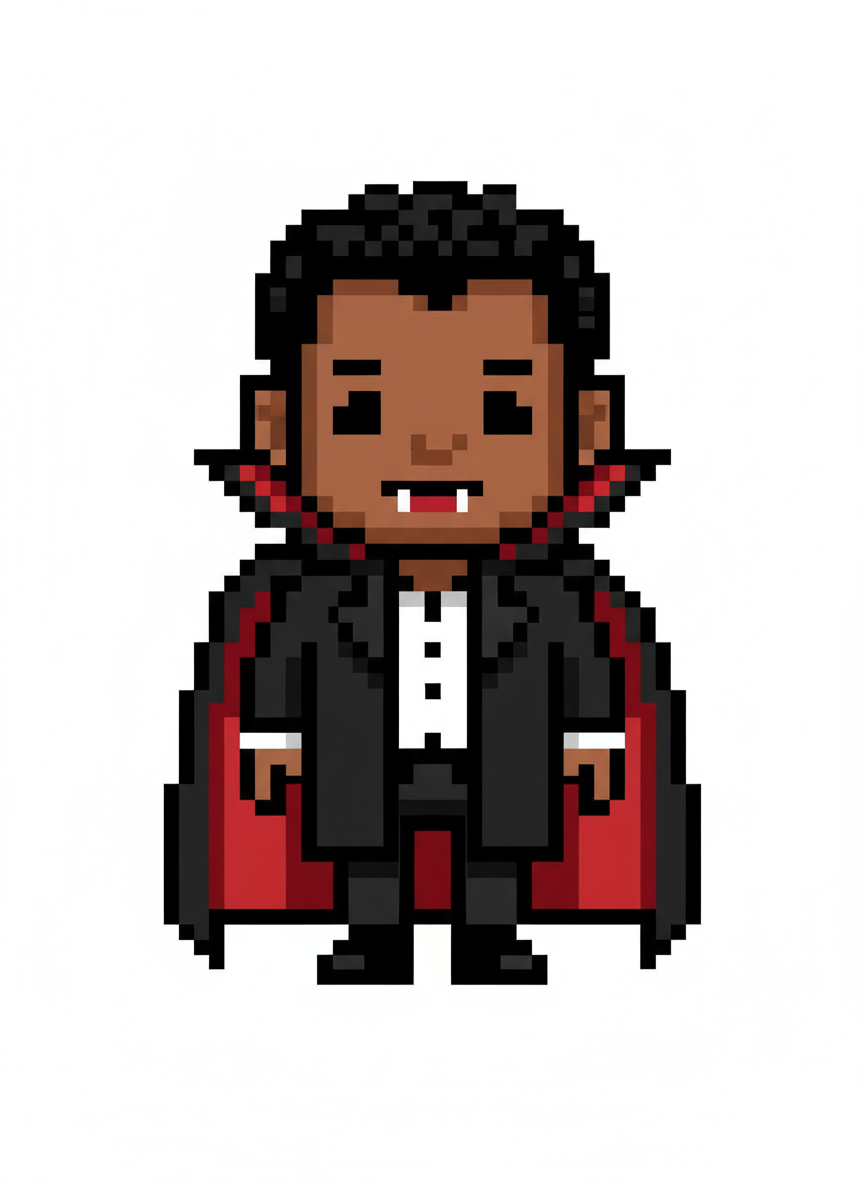 Anthony the Adorable Vampire - Pixel Art
