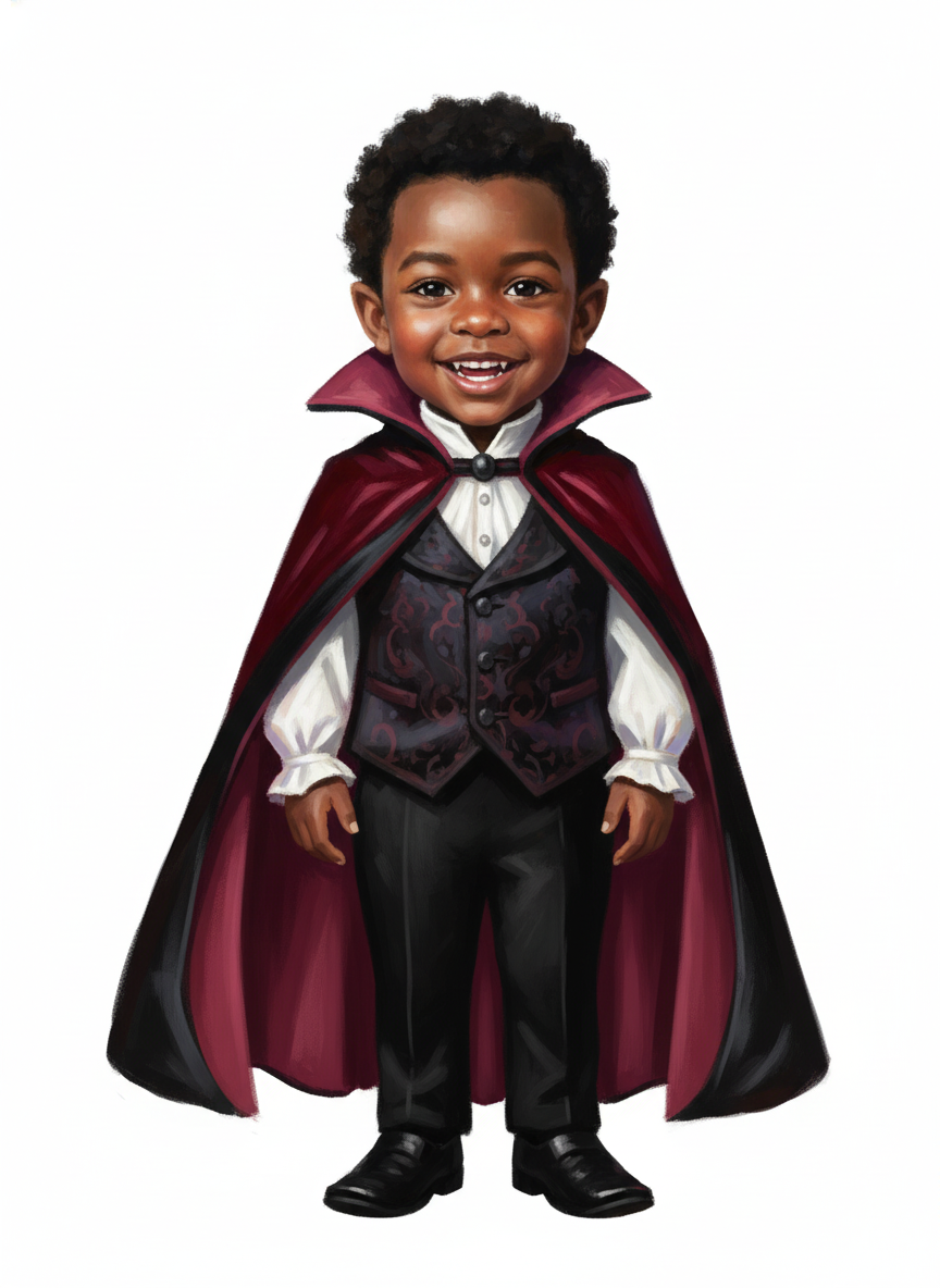 Anthony the Adorable Vampire - Impressionist Painting