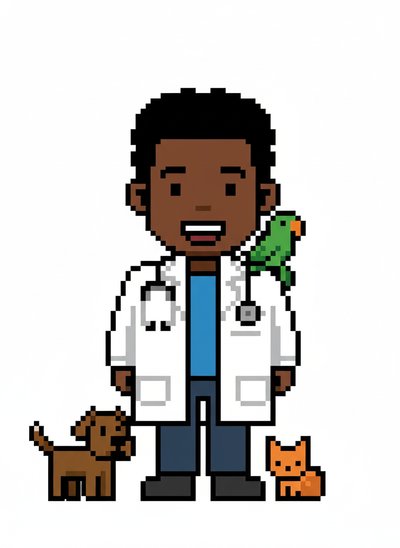 My Baby the Vet 🐾 - Pixel Art