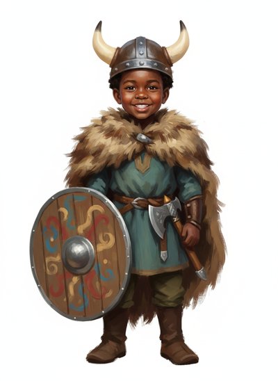 My Baby Viking Adventure 🛡️ - Impressionist Painting