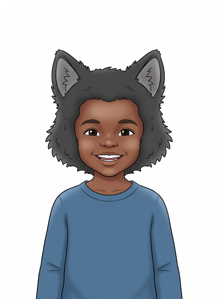 Anthony the Fluffy Wolf - Minimalist