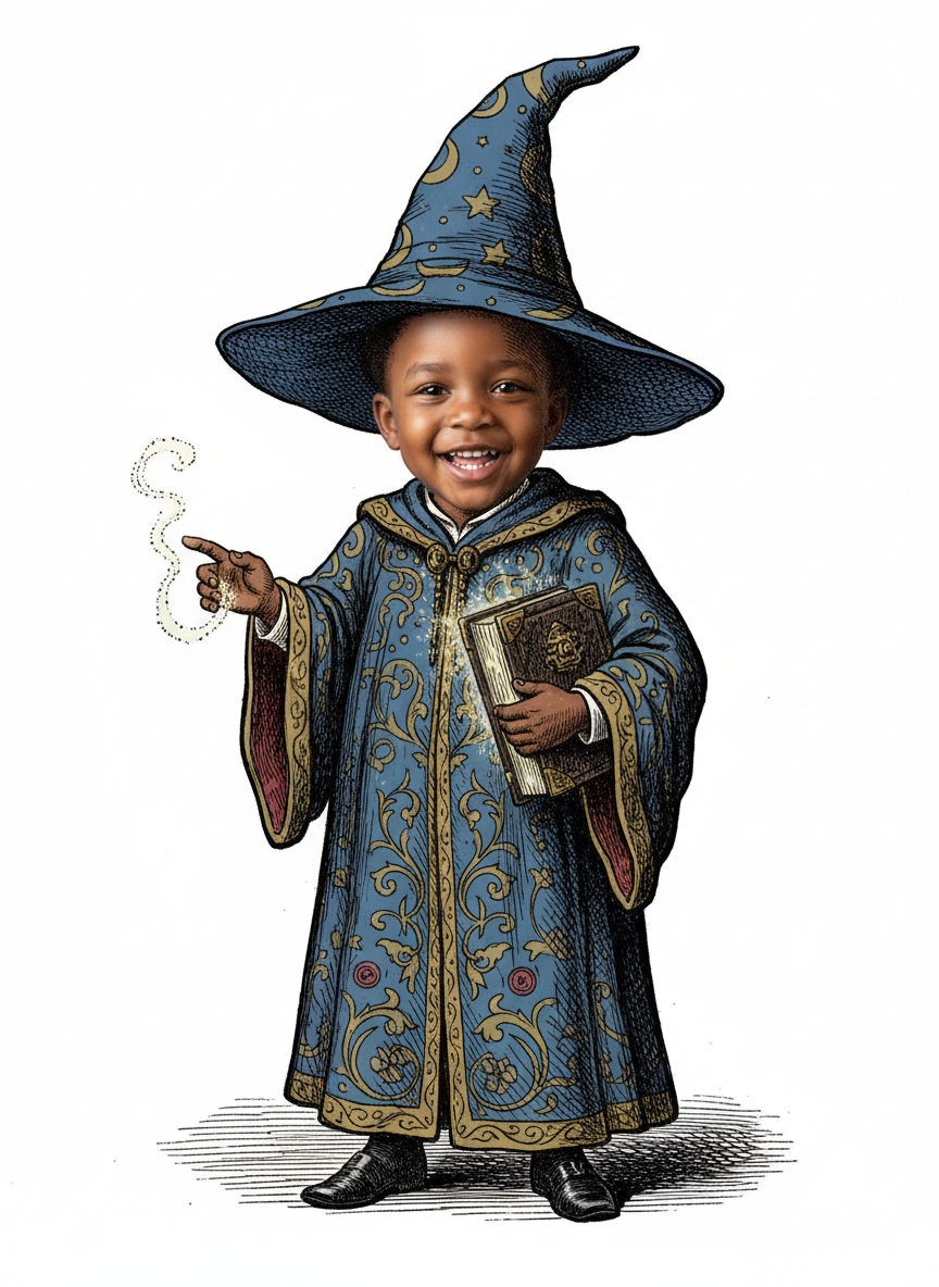 Anthony the Spellcaster - Victorian Illustration