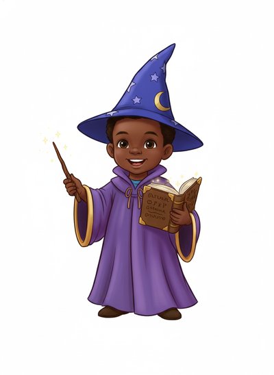 My Baby the Wizard 🌟 - Vintage Storybook