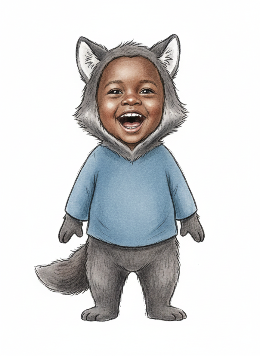 Anthony the Wolfpup - Gentle Pencil