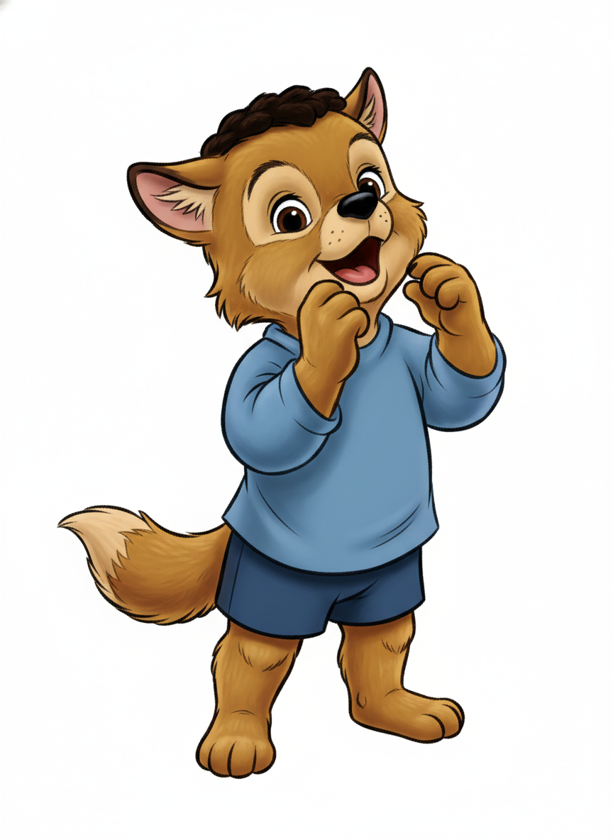 Anthony the Wolfpup - Golden Age Animation