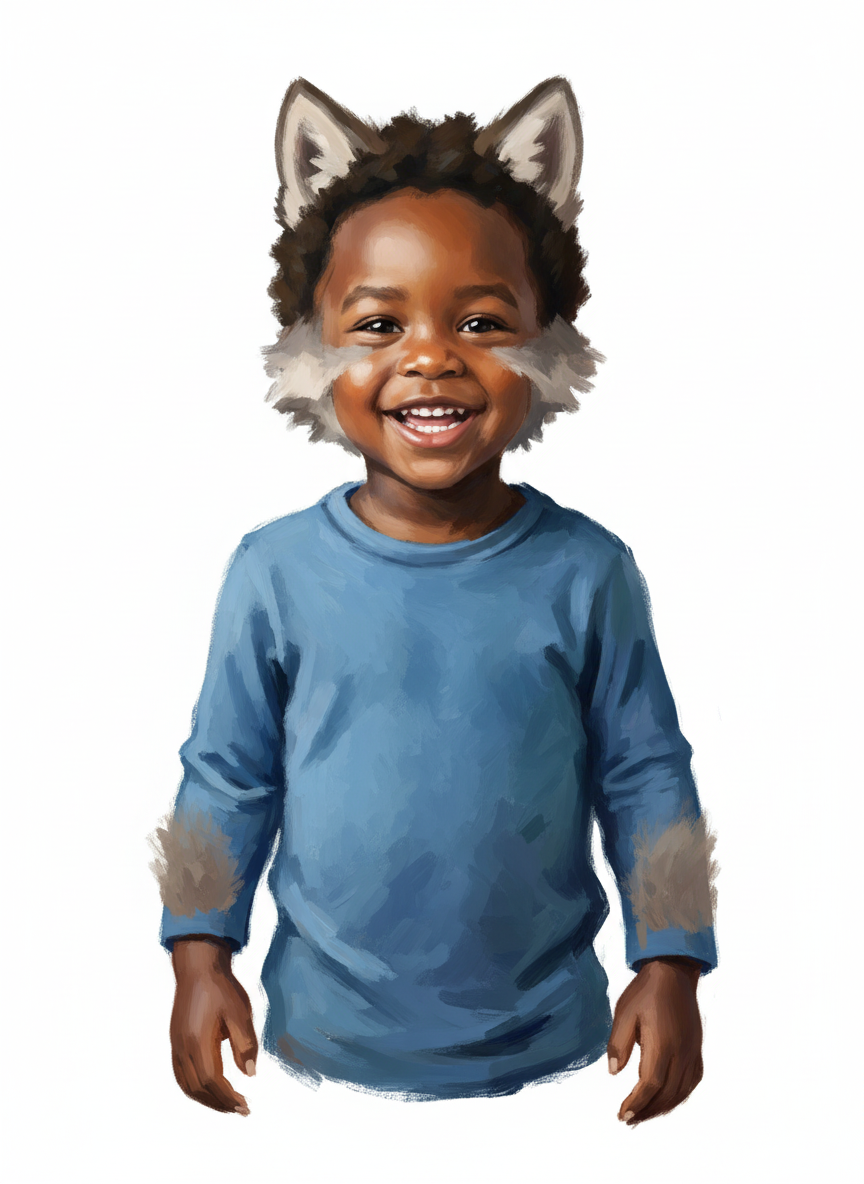 Anthony the Wolfpup - Impressionist Painting