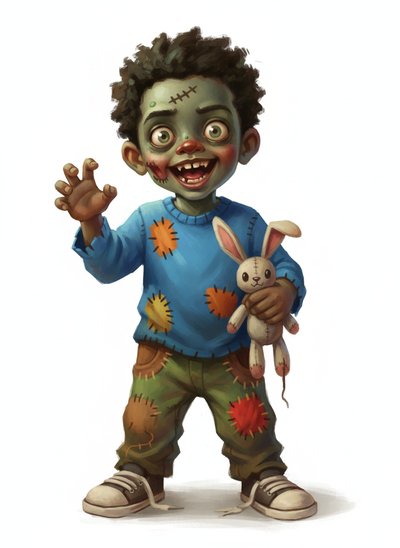 My Baby's Zombie Adventure 🧟‍♂️ - Impressionist Painting