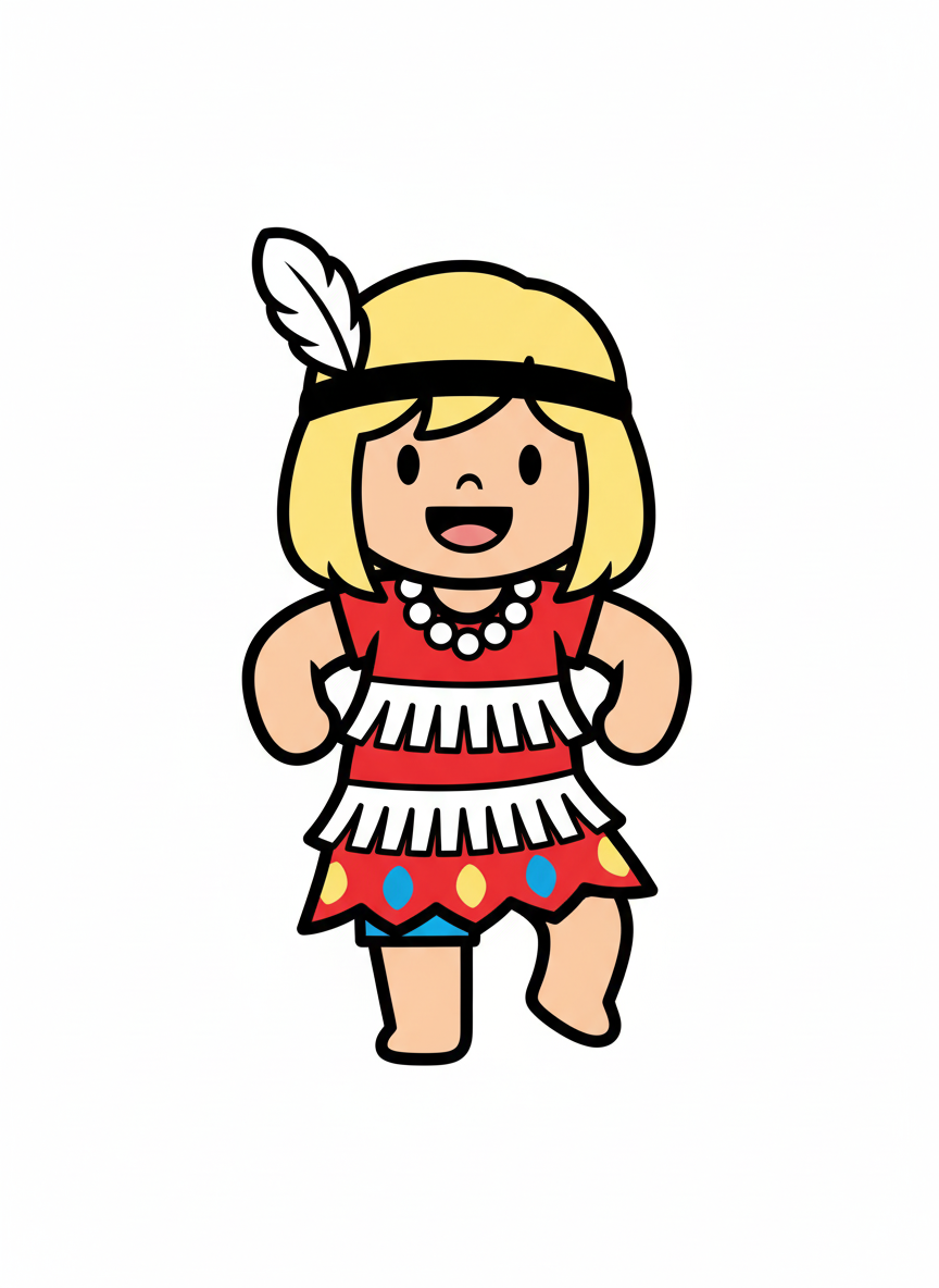 Ashley the Jazzy Flapper - Preschool Simple