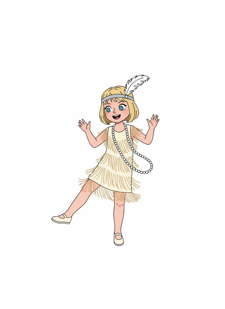 Ashley the Jazzy Flapper - Minimalist