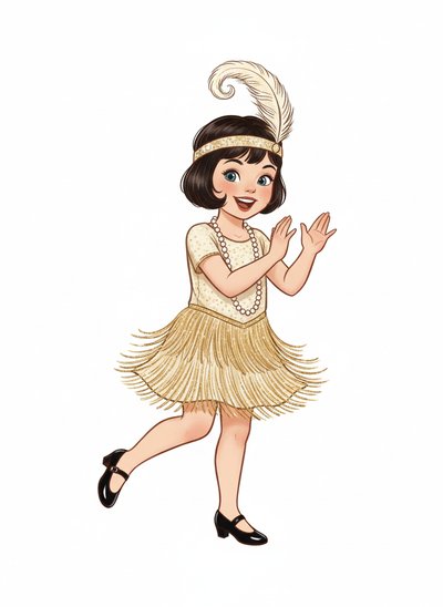 Ashley the Flapper 💃 - Vintage Storybook