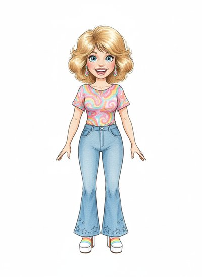 Ashley's Groovy Disco Dreams 🌟 - Gentle Pencil
