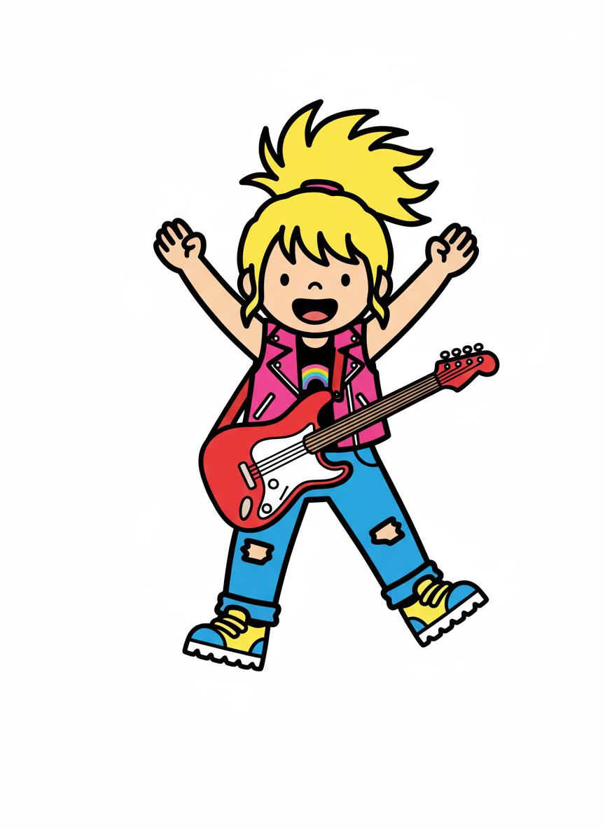 Ashley the Rock Star - Preschool Simple
