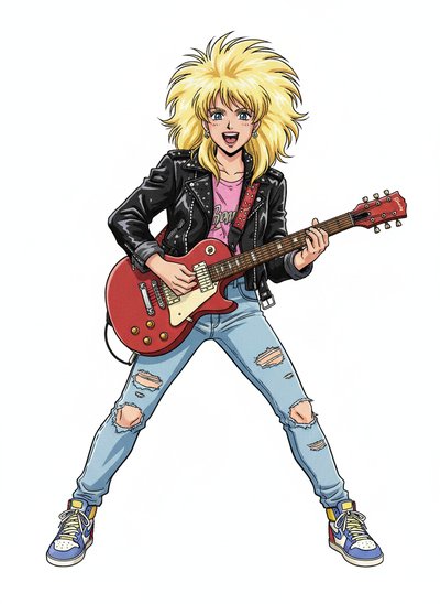 My Girl's Rockin' 80s Adventure 🎸 - Classic Anime