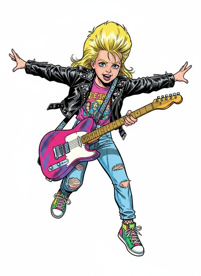My Girl's Rockin' 80s Adventure 🎸 - Comic Book