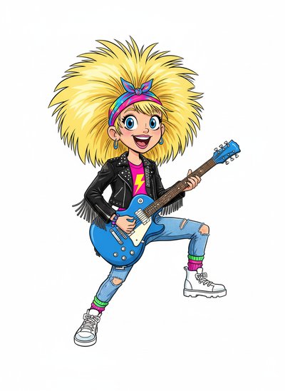 My Girl's Rockin' 80s Adventure 🎸 - Minimalist