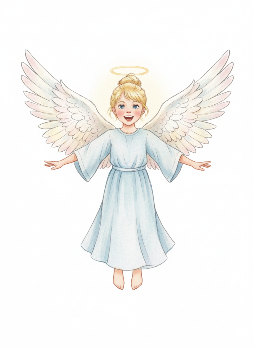 Ashley the Angel - Gentle Pencil